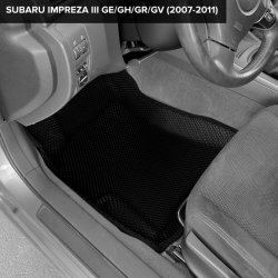 3D коврики EVA с бортами Subaru Impreza III GE/GH/GR/GV (2007-2011) 