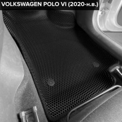 3D коврики EVA с бортами Volkswagen Polo VI лифтбек (2020-н.в.)