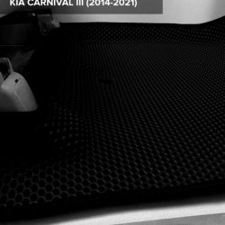 3D коврики EVA с бортами Kia Carnival III передний ряд (2014-2021)