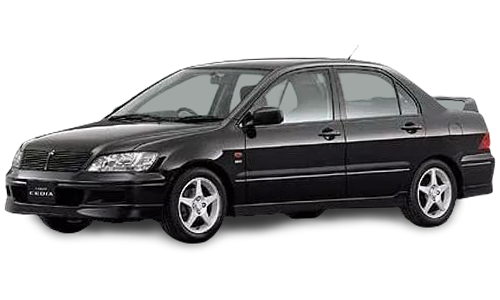 2D коврики EVA в салон и багажник  на Mitsubishi Lancer IX Cedia седан, правый руль (2000-2003)