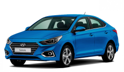 3D коврики EVA с бортами в салон  на Hyundai Solaris II (2017-н.в.)